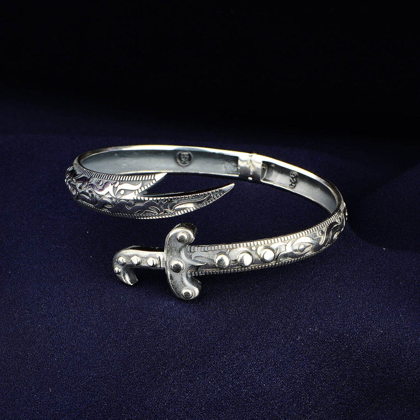 Silver Handmade Zulfiqar Sword Bracelet