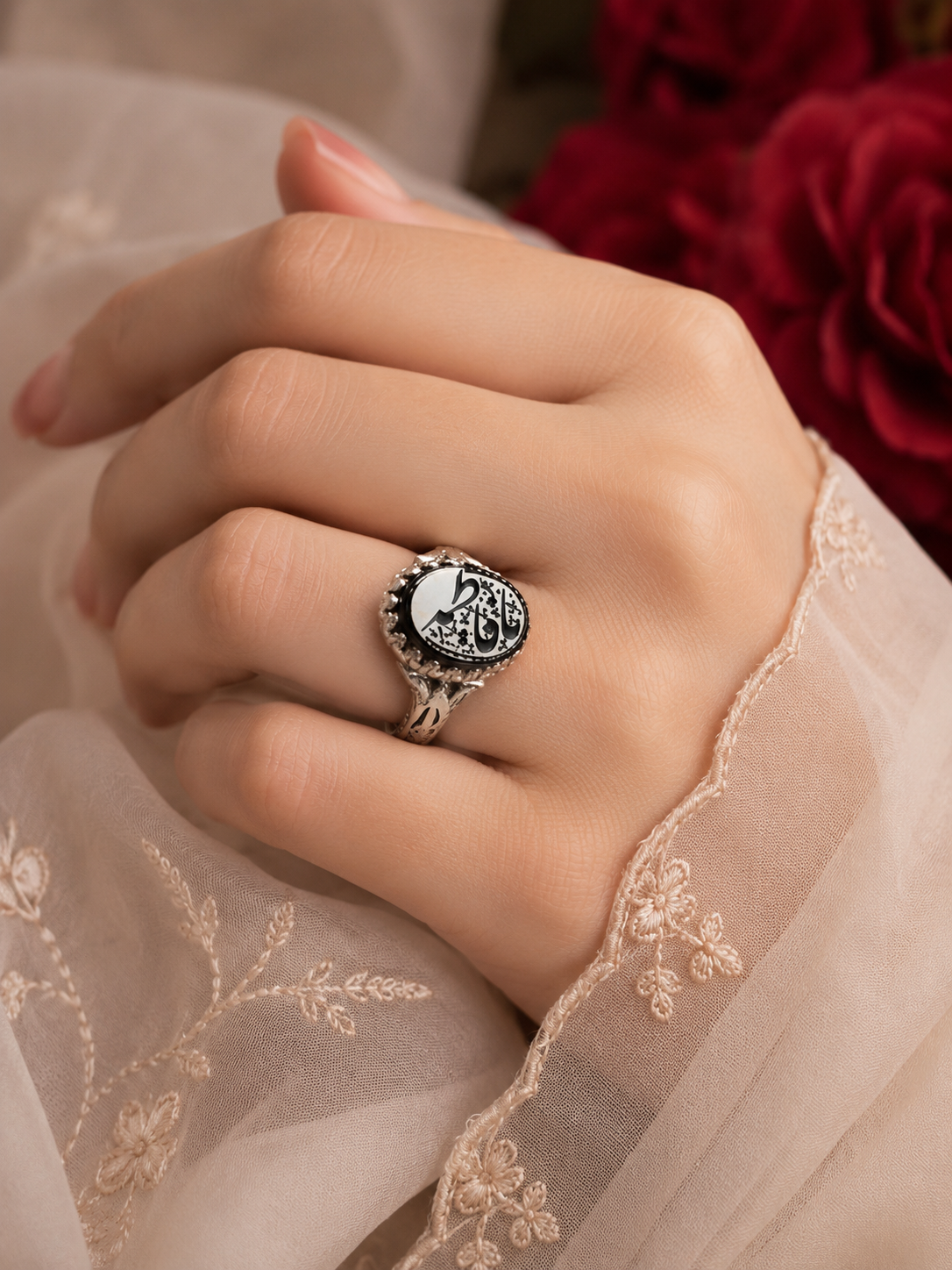 Black Stone Girls Ring
