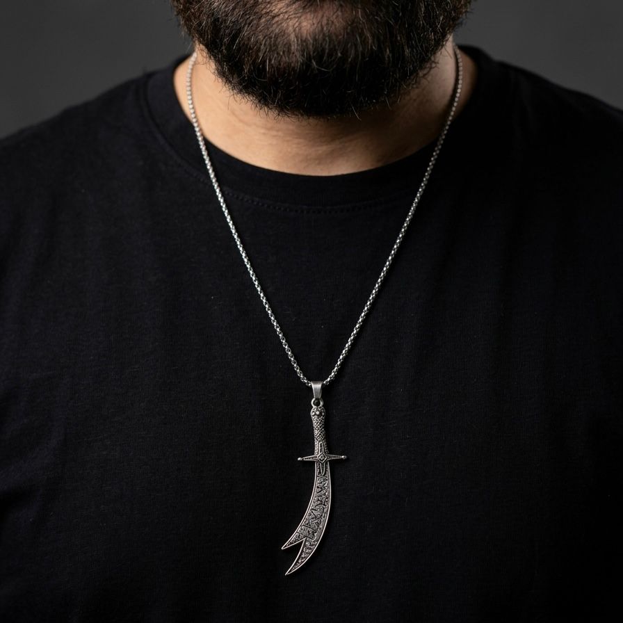 Hazrat Ali Zulfiqar Sword Pendant For Men Women Online In Pakistan