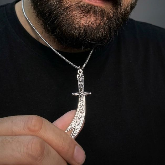 Hazrat Ali Zulfiqar Sword Pendant For Men Women Online In Pakistan