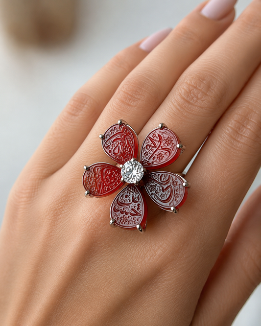 Flower Style Ring Adjustable